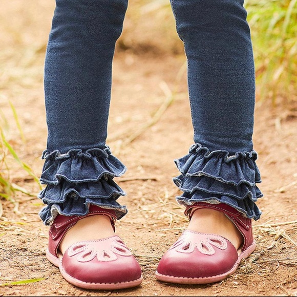Matilda Jane Other - Matilda Jane Ruffle Denim Jegging Pants